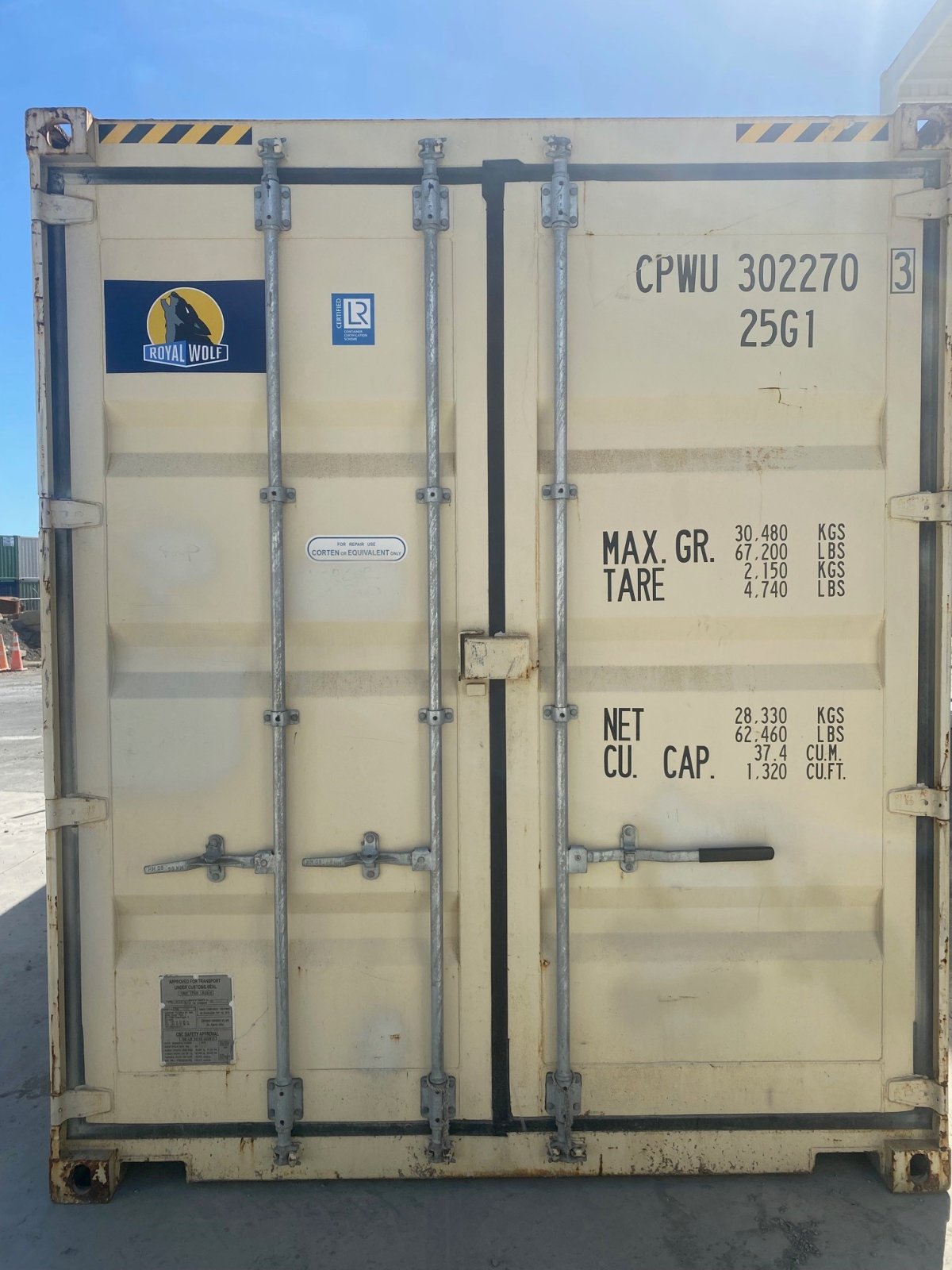 20ft High Cube Container - Wellington CPWU3022703